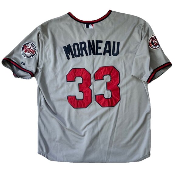 Majestic Minnesota Twins Justin Morneau #33 Authentic MLB Jersey Sz 54 - Picture 4 of 7